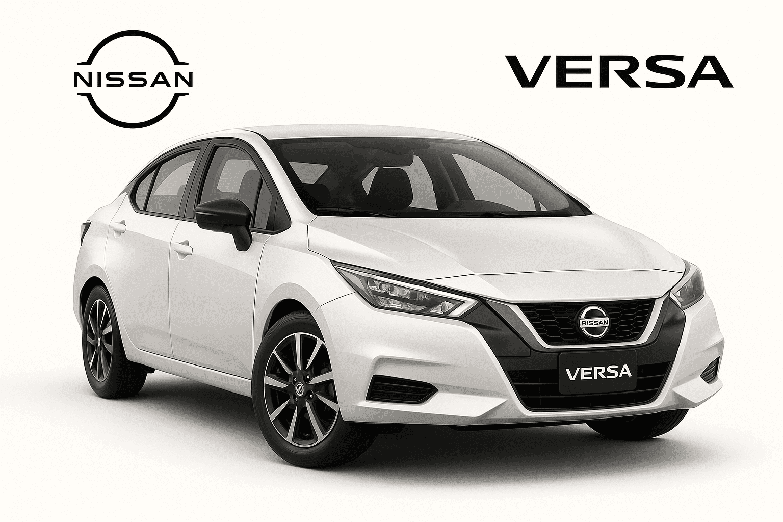 Sedán Nissan Versa blanco en Puerto Montt